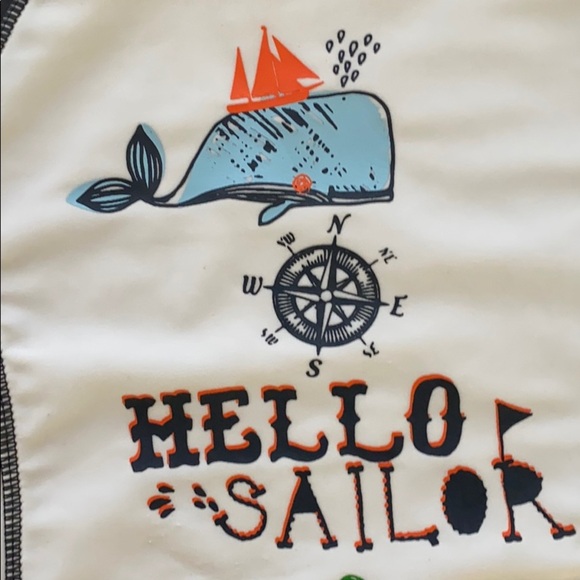 Rockin Baby “Hello Sailor” Boys Swim Rashguard - Picture 2 of 5